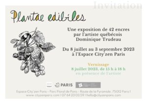 Exposition Plantae edibiles Dominique Trudeau Espace City'zen Paris