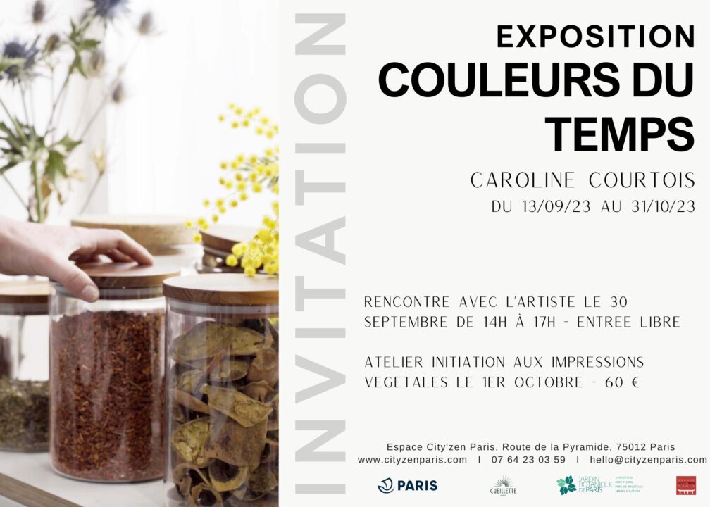 Exposition Couleurs du Temps Cueillette Paris Caroline Courtois
