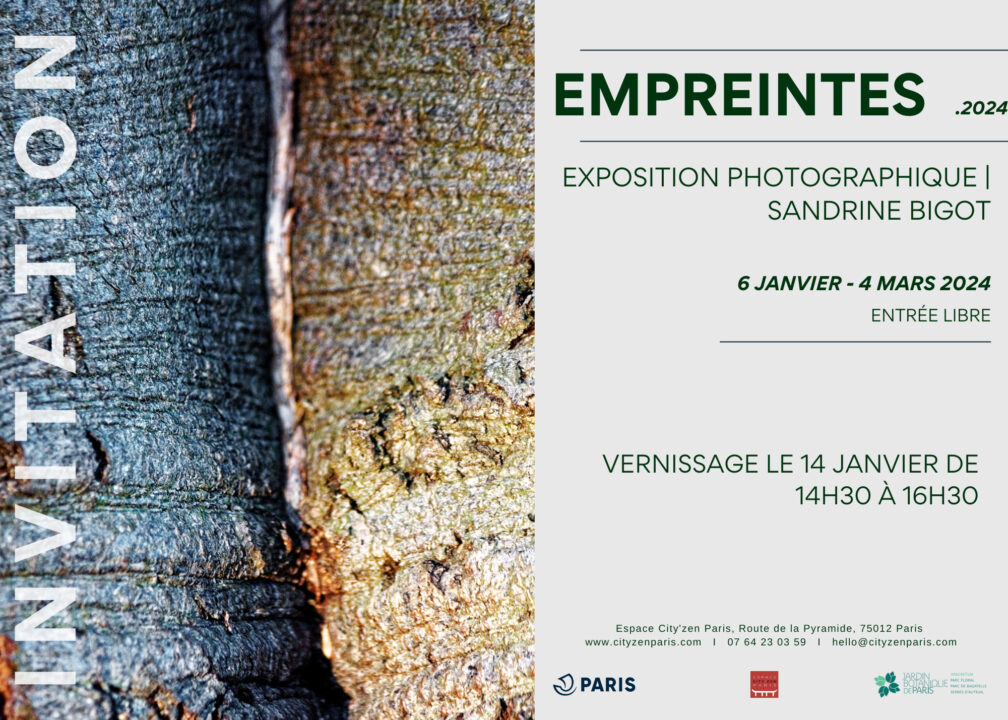 invitation exposition photographique empreintes sandrine bigot